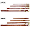 Petoland™ Personalized Leather Dog Collar (Brown)