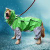Dog Raincoat Waterproof Hooded Jacket Poncho with Cape