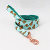 Handmade Cotton Dog Collar with Bow Tie and Metal Buckle