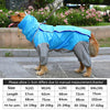Dog Raincoat Waterproof Hooded Jacket Poncho with Cape
