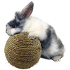 Natural Pet Chewing Toy Grass Ball Teeth Cleaning Toy for Rabbits,Cats