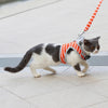 Orange/Pink Pet Cat Harness Leash Set Cotton Collars Vest